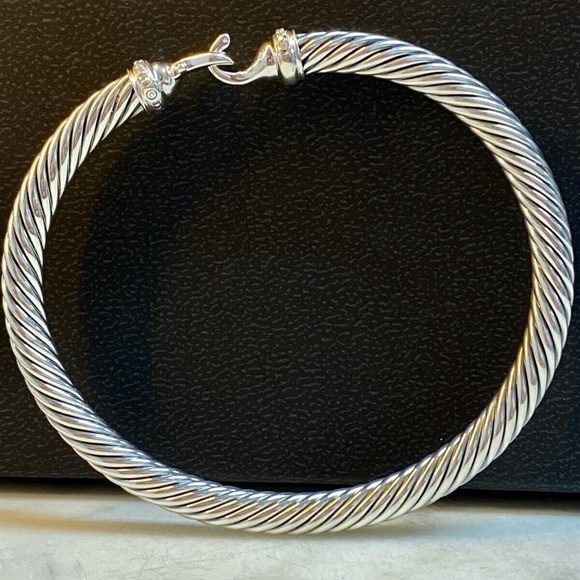 David Yurman Cable Buckle Bracelet 5MM with Diamonds - Picture 7 of 8